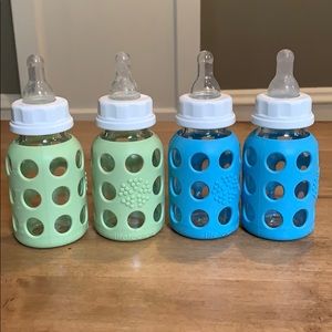 4 Lifefactory 4 ounce baby bottles
